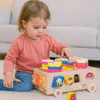 Wooden Educational Toy Car Set