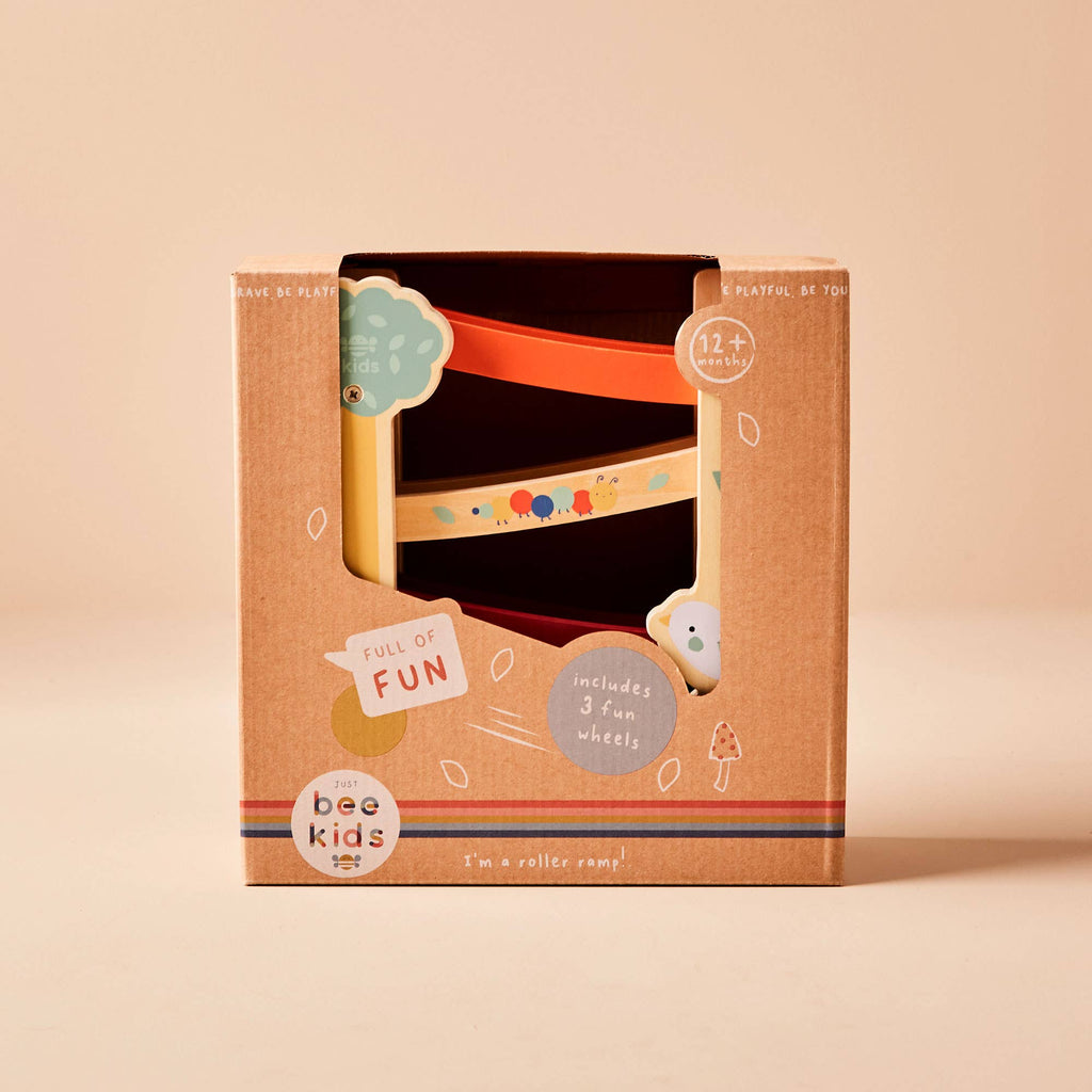 Wooden Garden Roller Ramp Toy