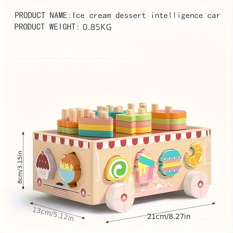 Wooden Educational Toy Car Set