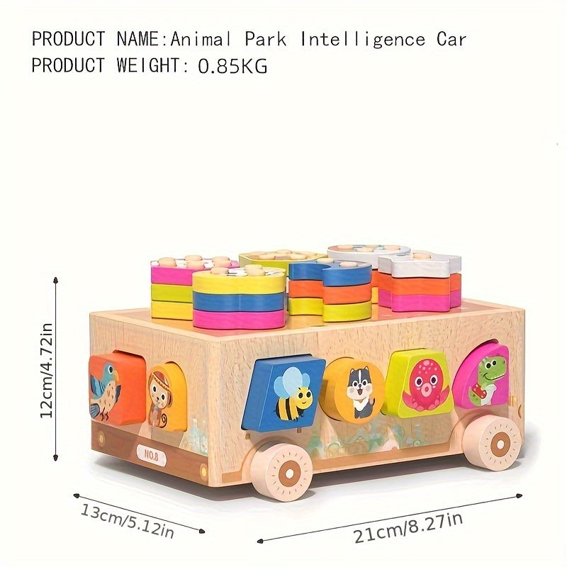 Wooden Educational Toy Car Set