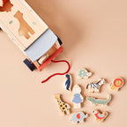 Wooden Safari Jeep Shape Sorter & Pull Along Toy