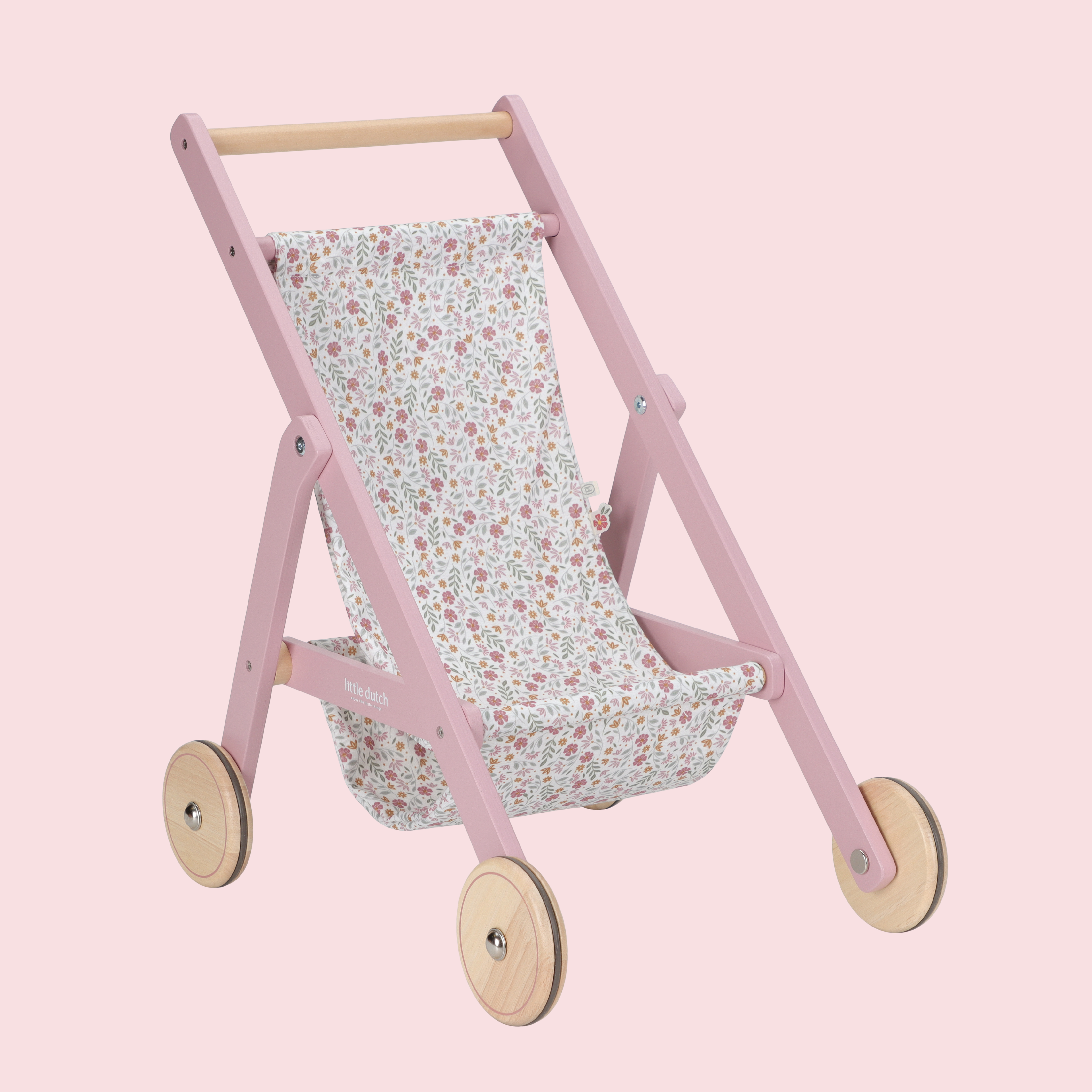 Wooden Doll Stroller