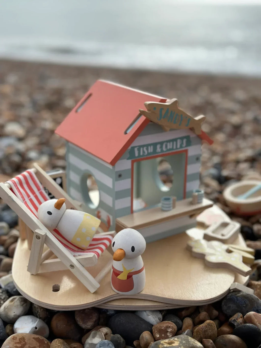 Wooden Beach Hut Play Set