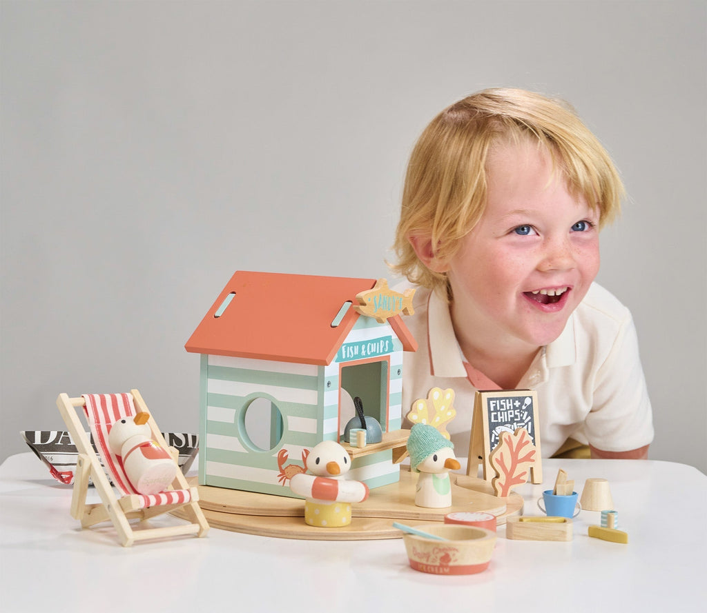 Wooden Beach Hut Play Set