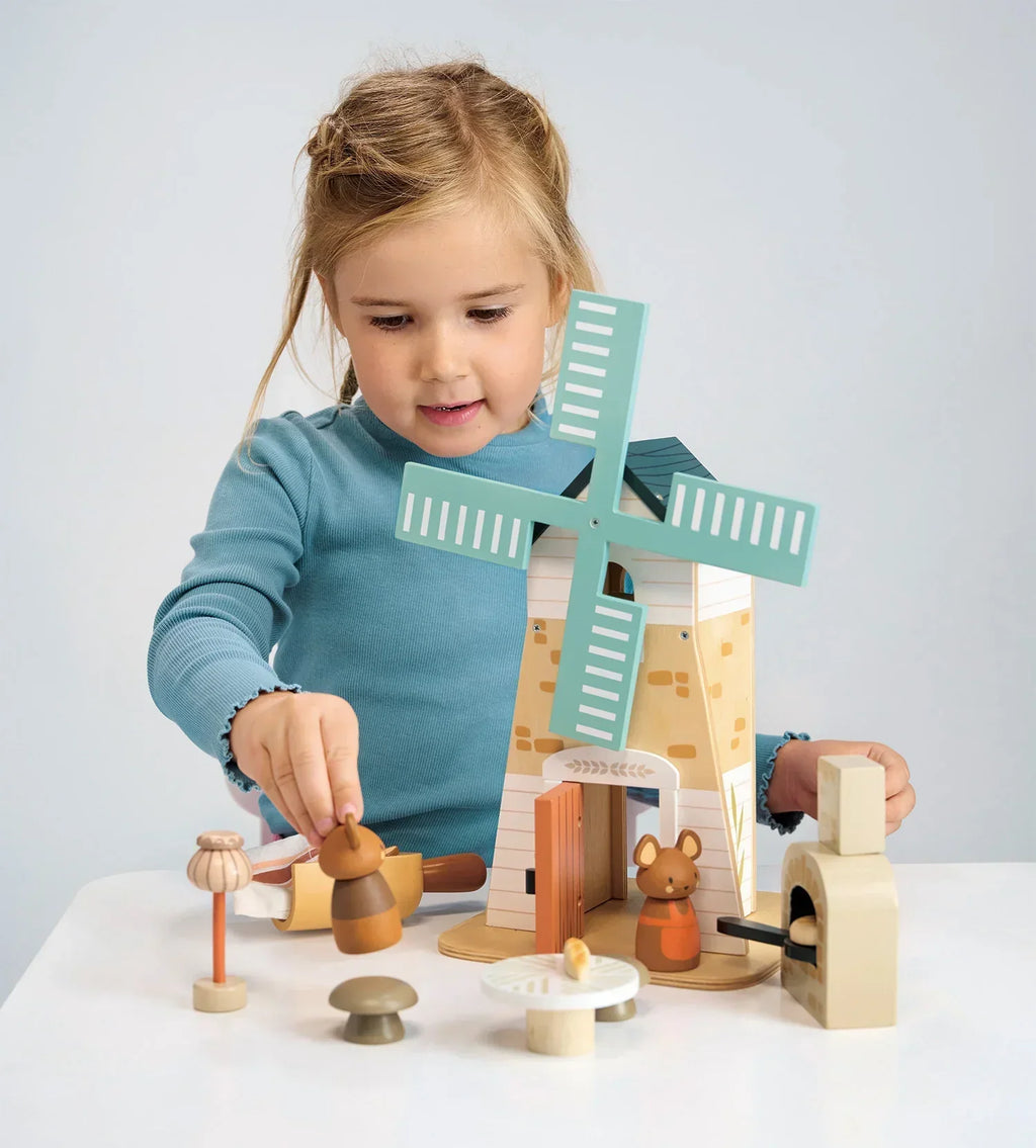 Wooden Windmill Playset