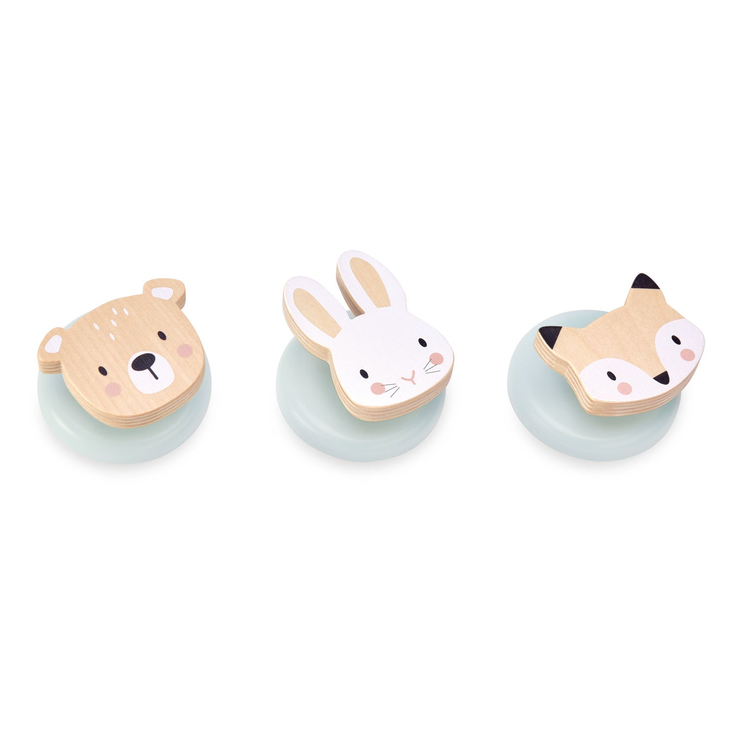 Wooden Wall Hooks Set