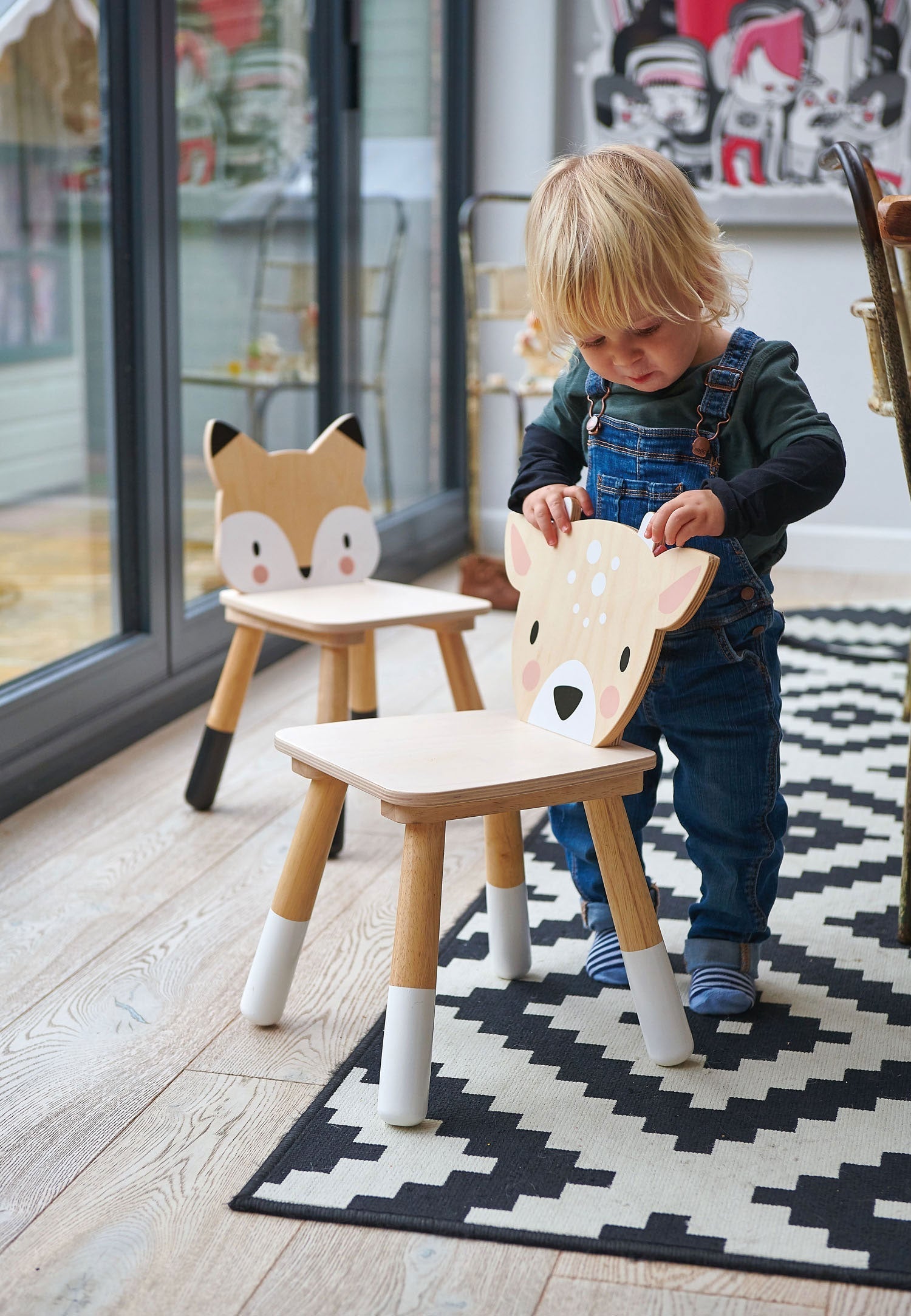 Wooden Deer Chair