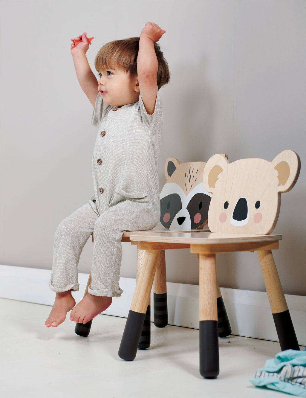 Wooden Raccoon Chair