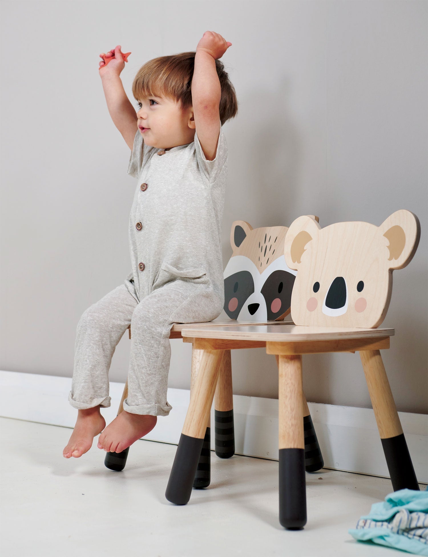Wooden Raccoon Chair