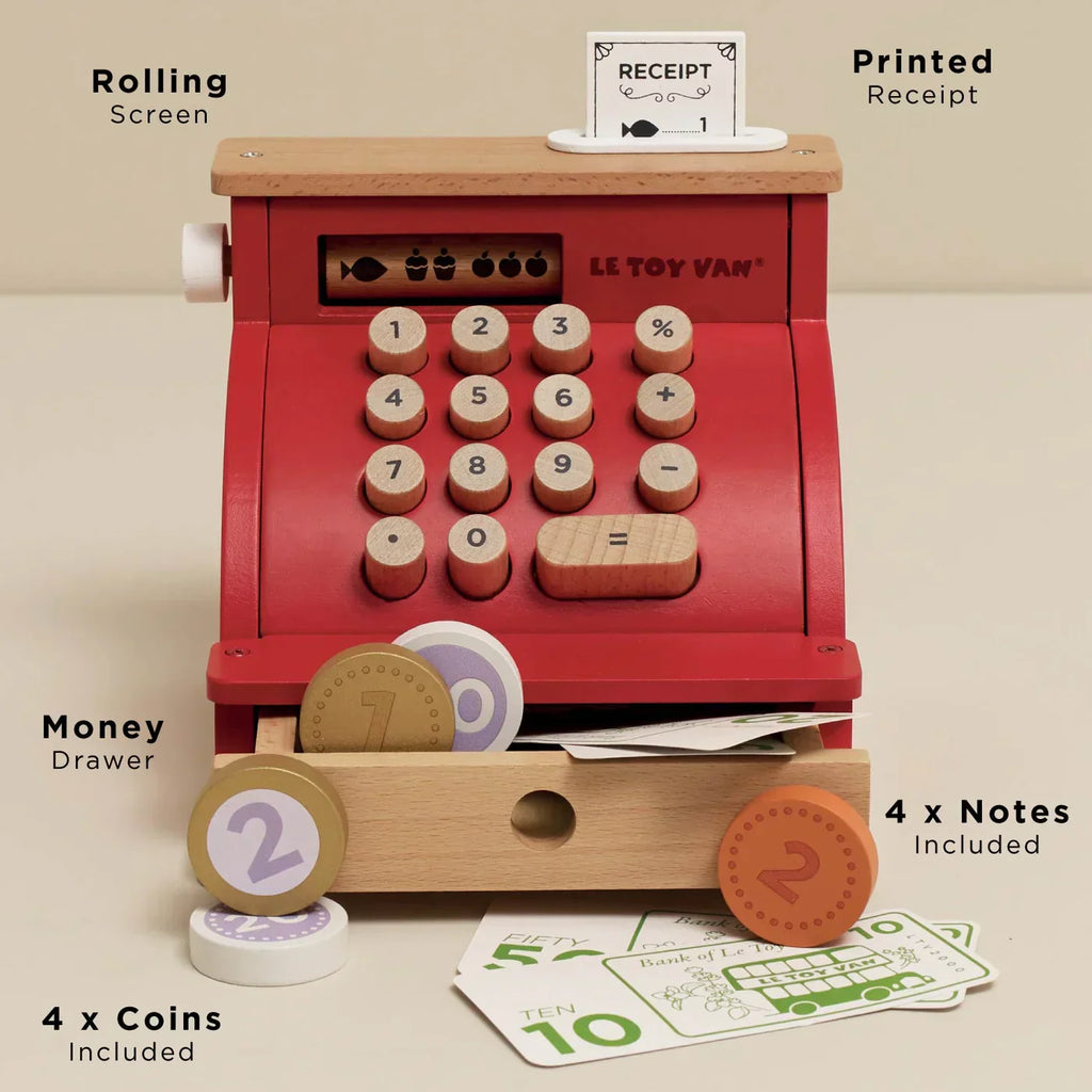 Wooden Cash Register Toy