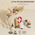 Wooden Animal Vet Set