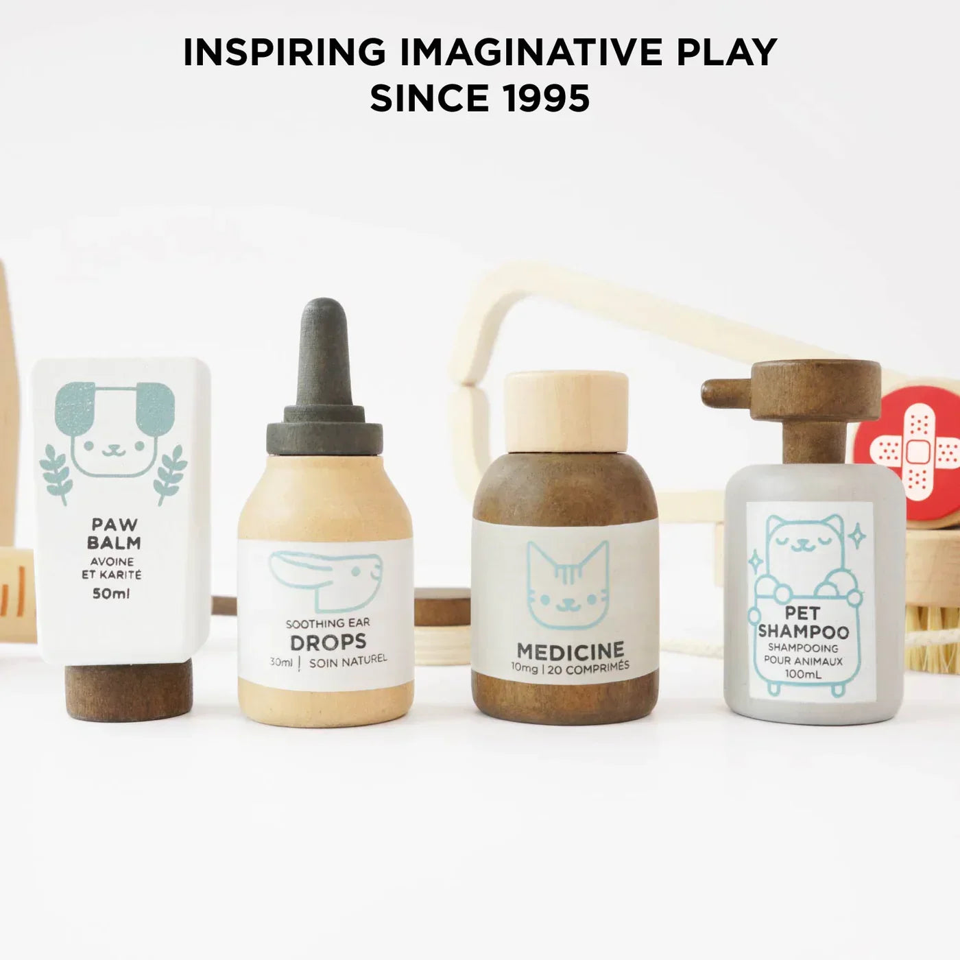 Wooden Animal Vet Set