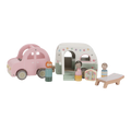 Wooden Toy Car with Caravan