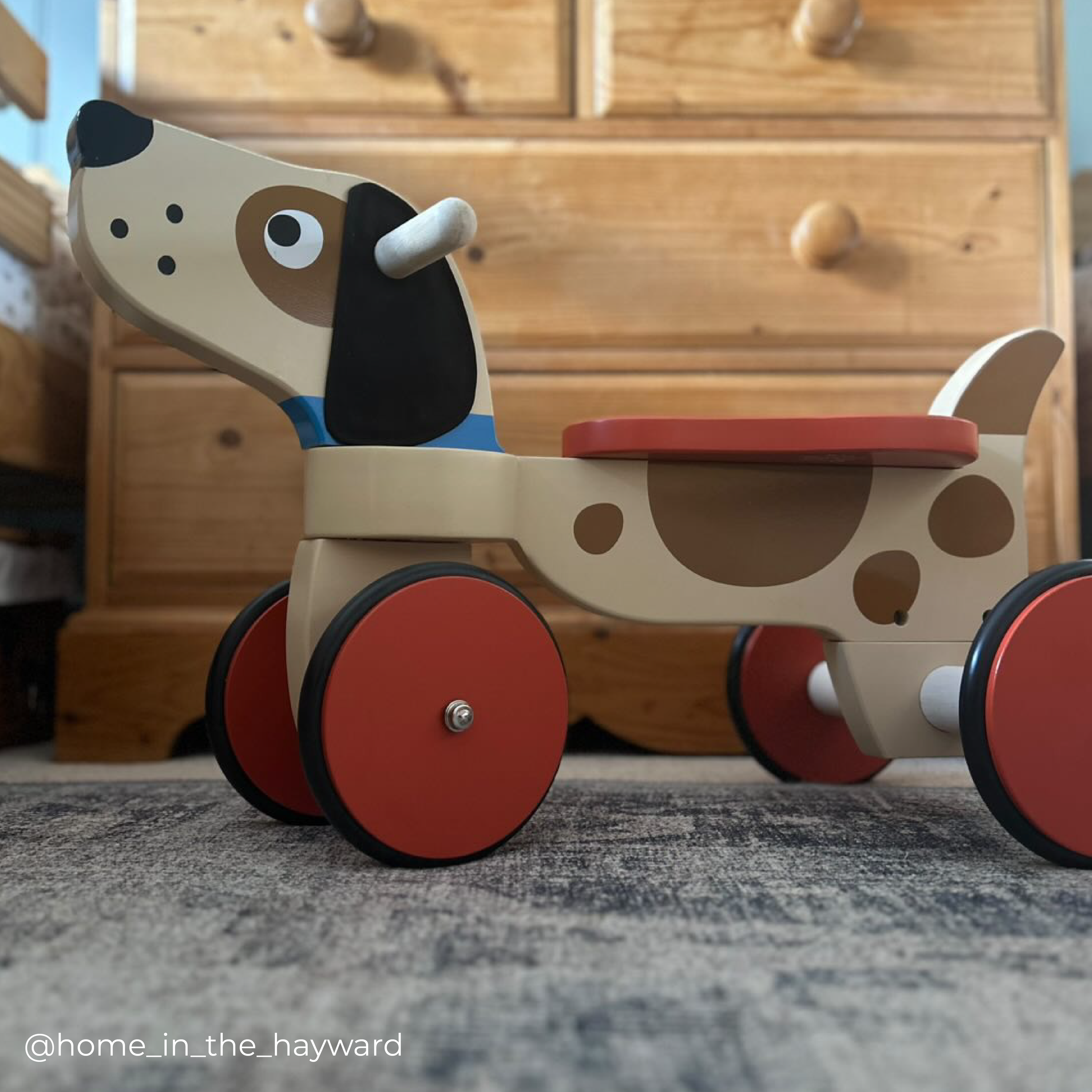 Wooden Ride-On Puppy