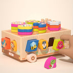 Wooden Educational Toy Car Set
