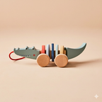 Wooden Crocodile Pull Along Toy