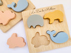 Silicone and Wood Animal Puzzle