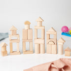 Wooden Building Blocks Set