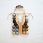 Wooden Toy Slingshot with Felt Balls