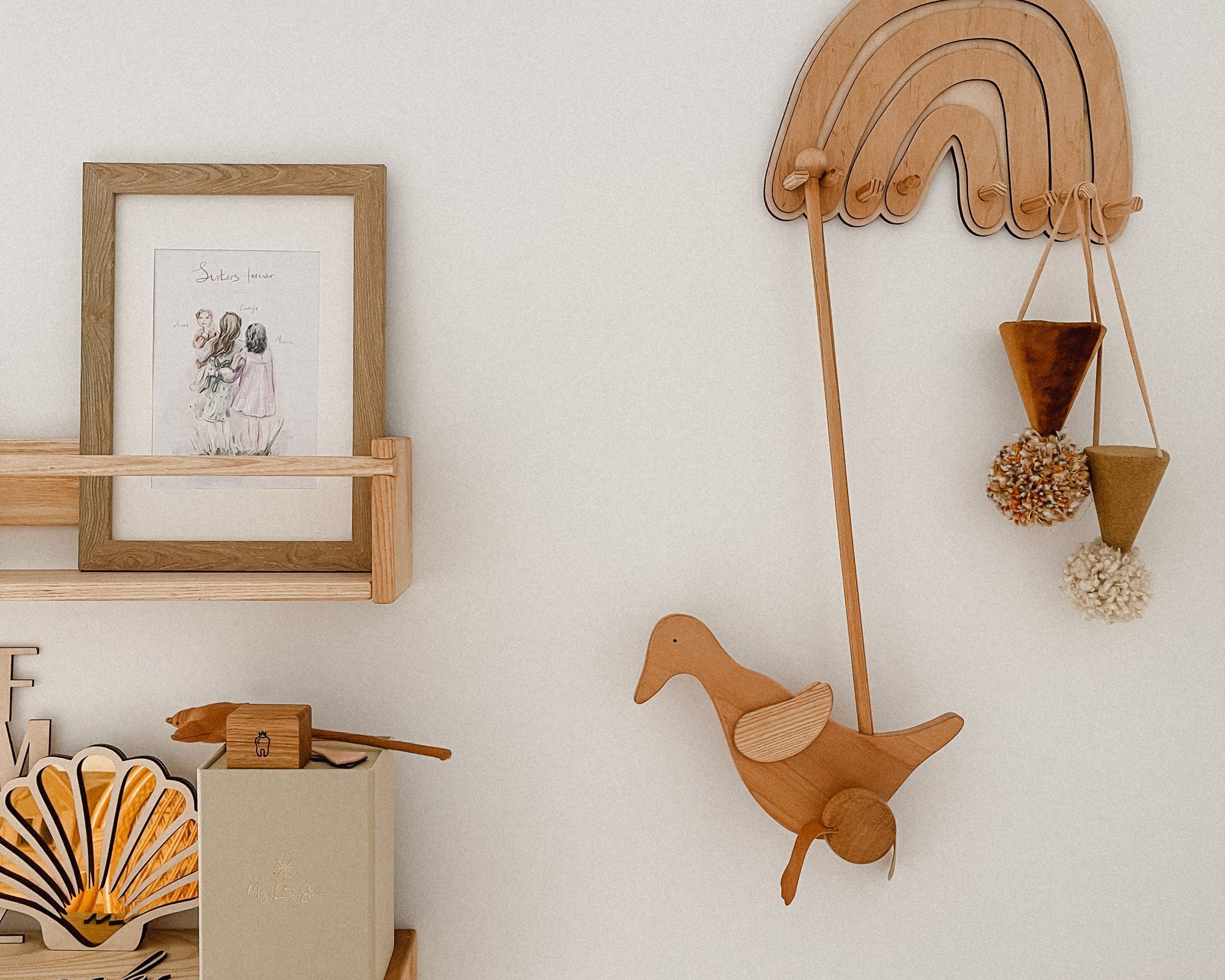 Wooden Duck Push Toy