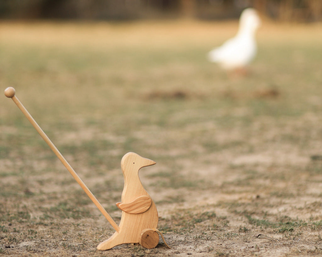 Wooden Duck Push Toy