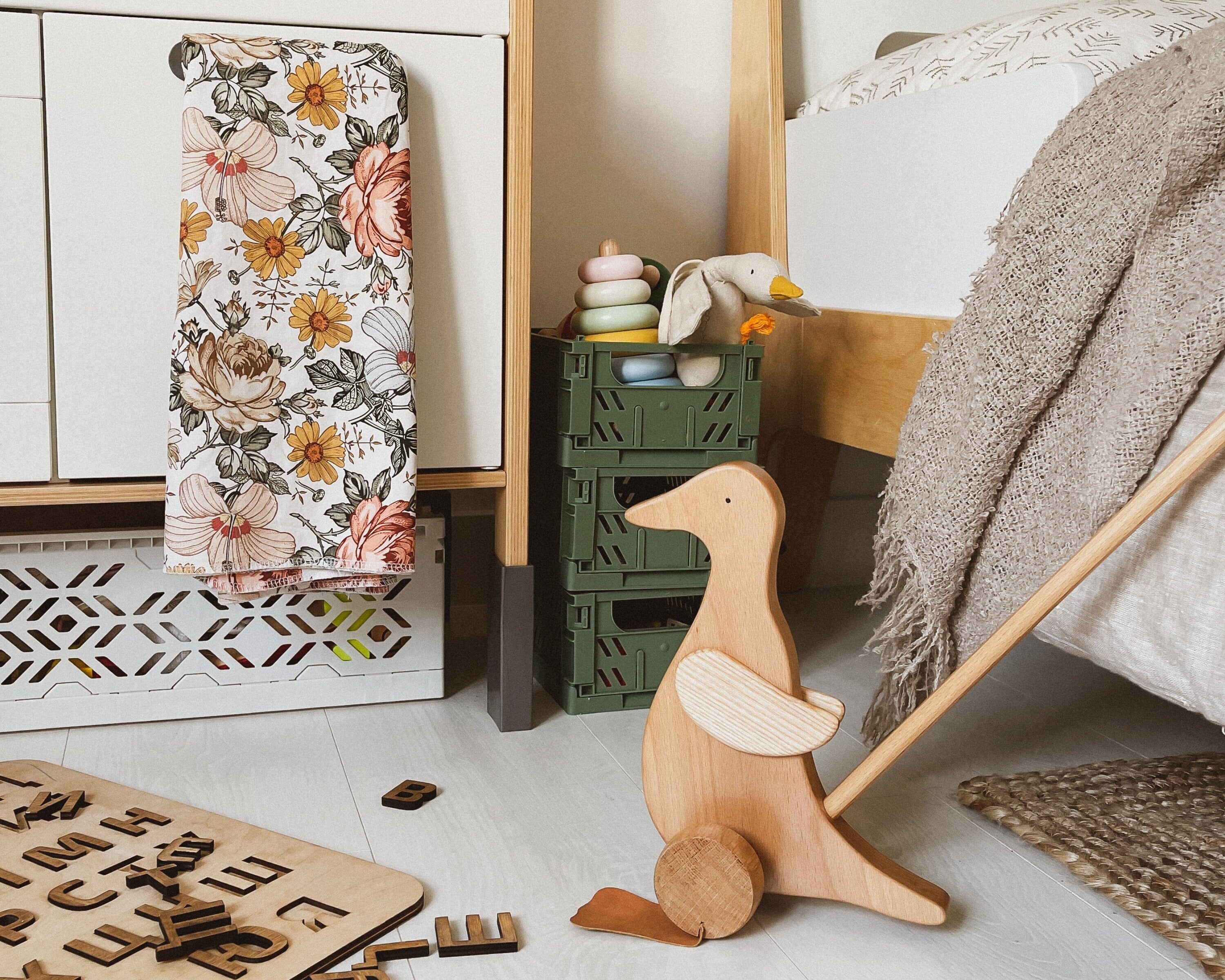 Wooden Duck Push Toy