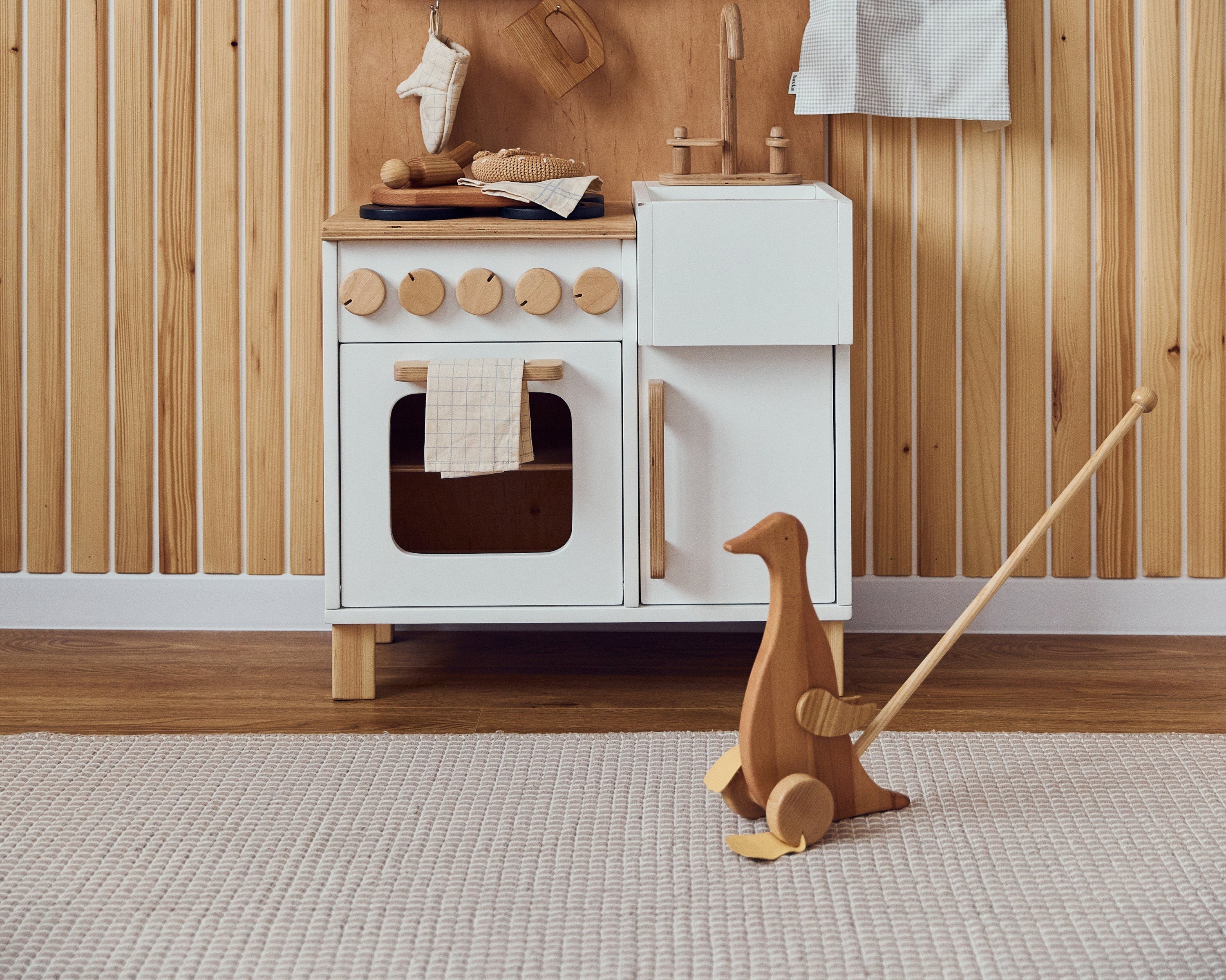 Wooden Duck Push Toy
