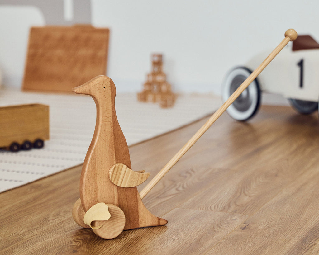 Wooden Duck Push Toy