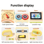 Wooden Driving Steering Wheel Busy Board