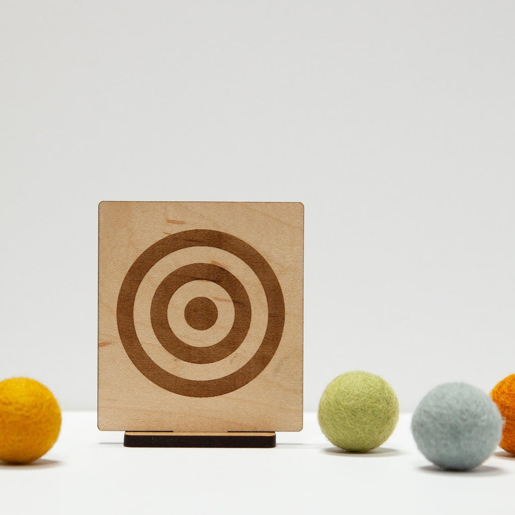 Wooden Toy Slingshot with Felt Balls