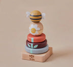 Wooden Bee Stacker Toy