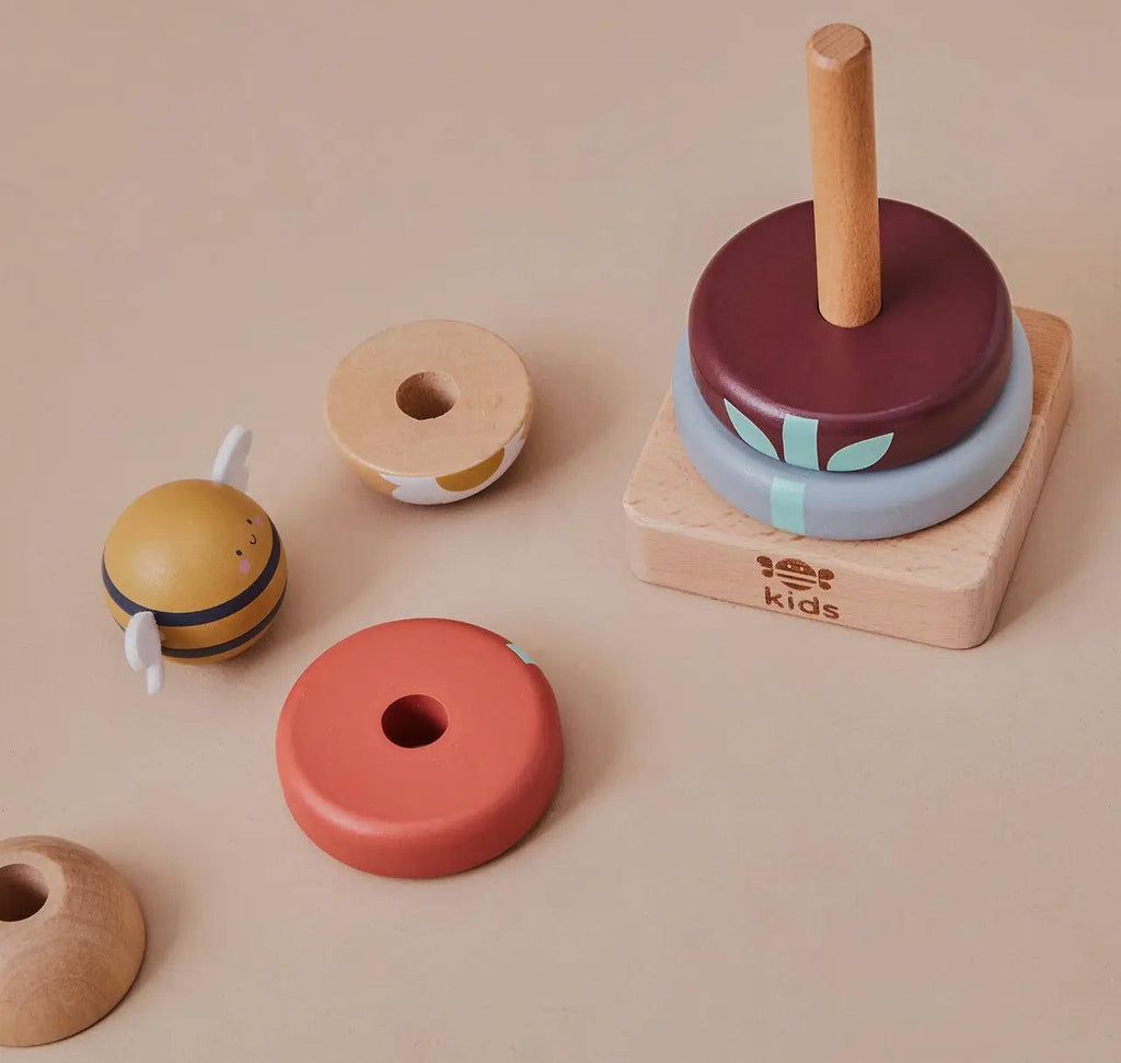 Wooden Bee Stacker Toy