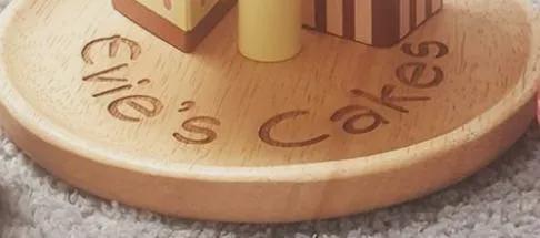 Wooden Afternoon Tea Set