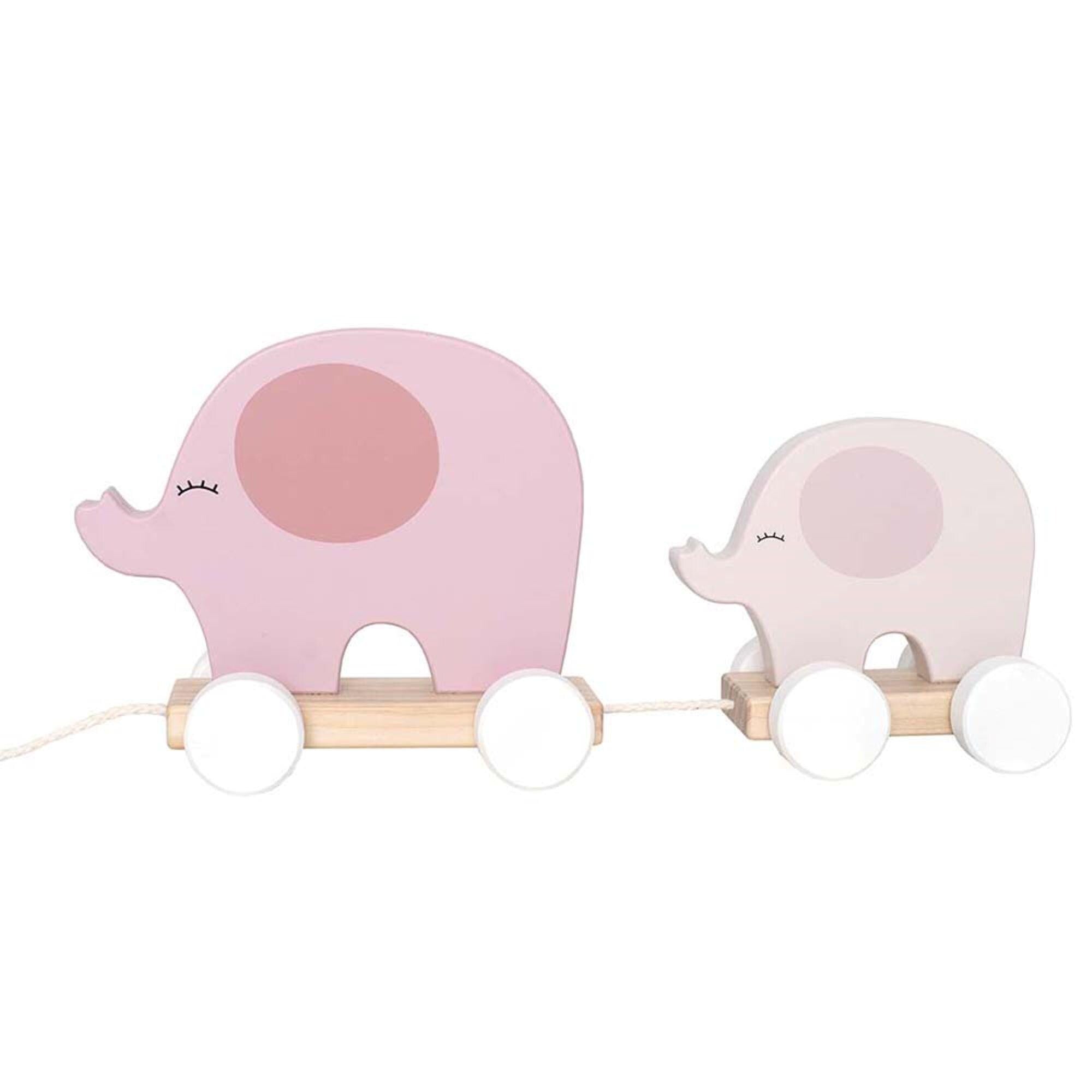 Wooden Pull Along Elephant Toy
