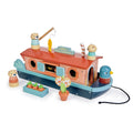 Wooden Canal Boat Toy