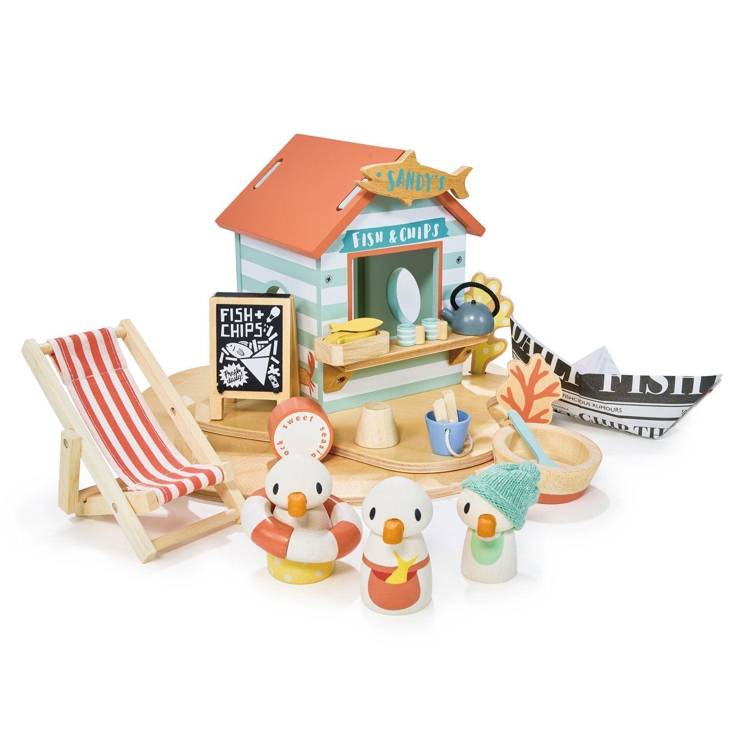 Wooden Beach Hut Play Set