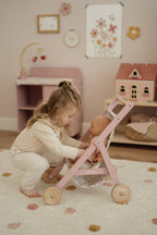 Wooden Doll Stroller