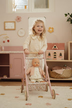 Wooden Doll Stroller
