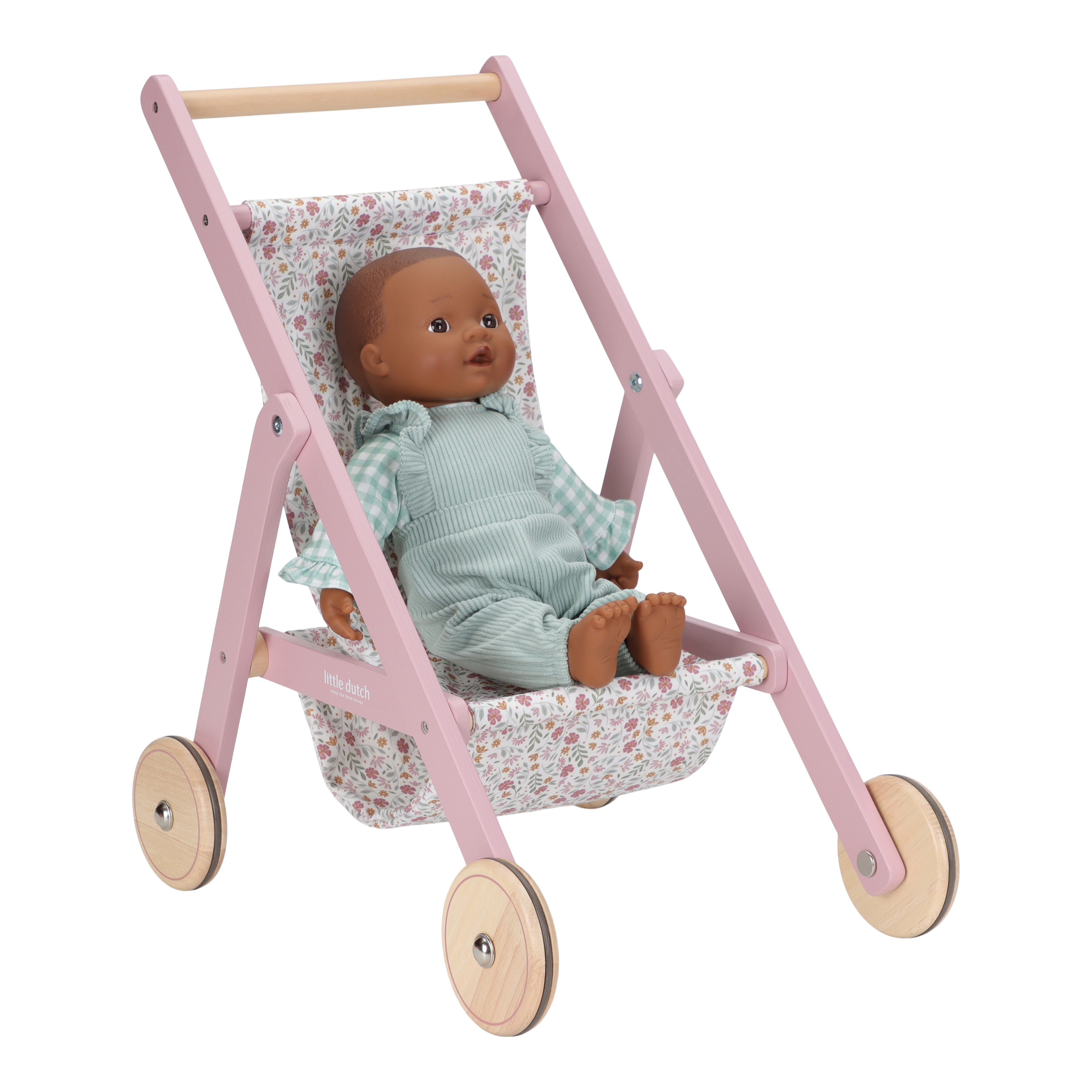 Wooden Doll Stroller