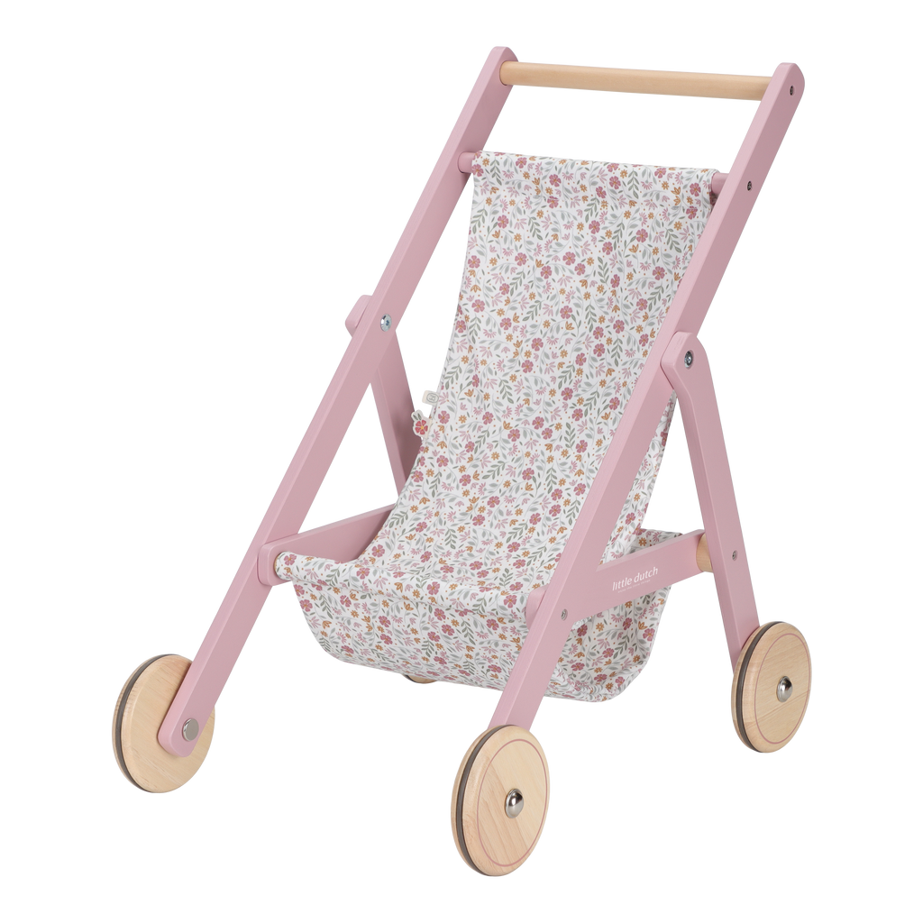 Wooden Doll Stroller