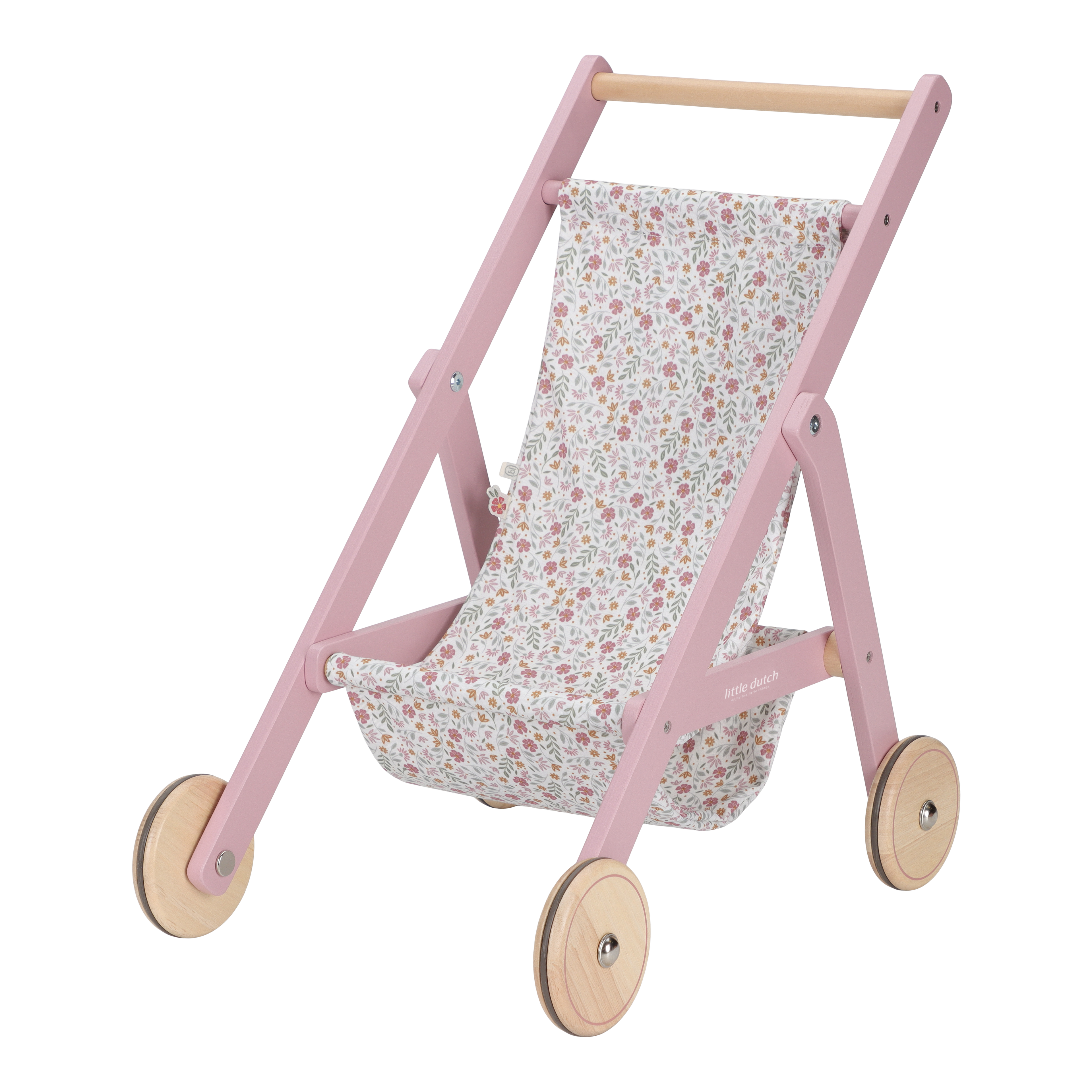 Wooden Doll Stroller