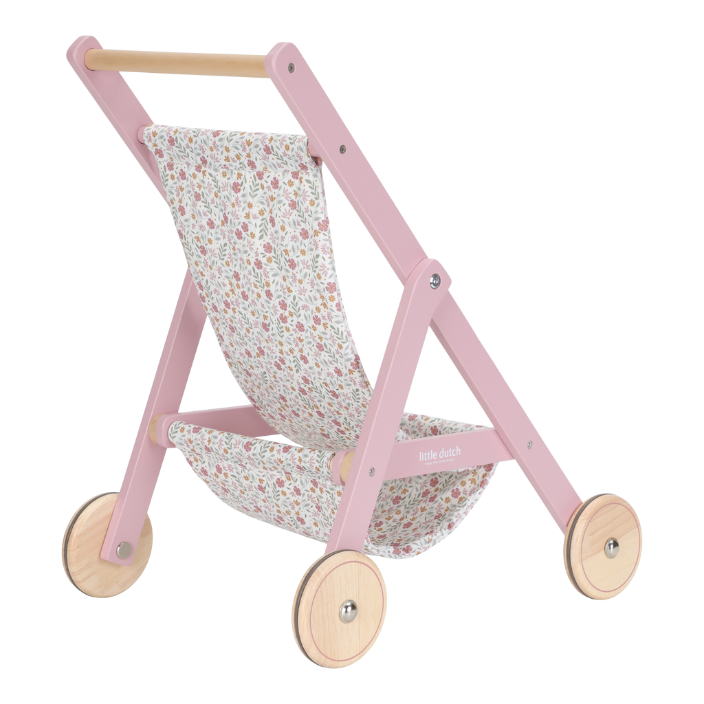 Wooden Doll Stroller
