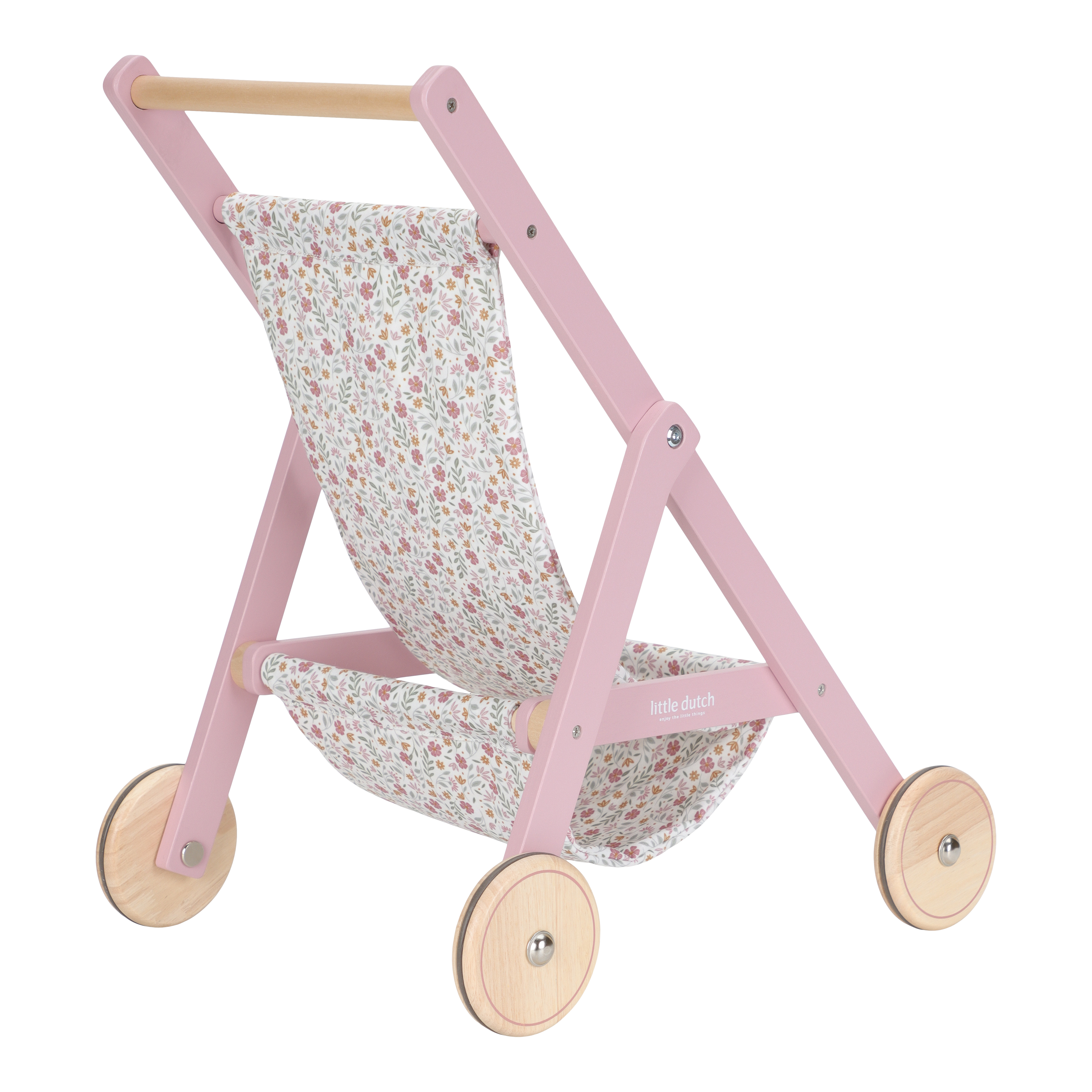 Wooden Doll Stroller