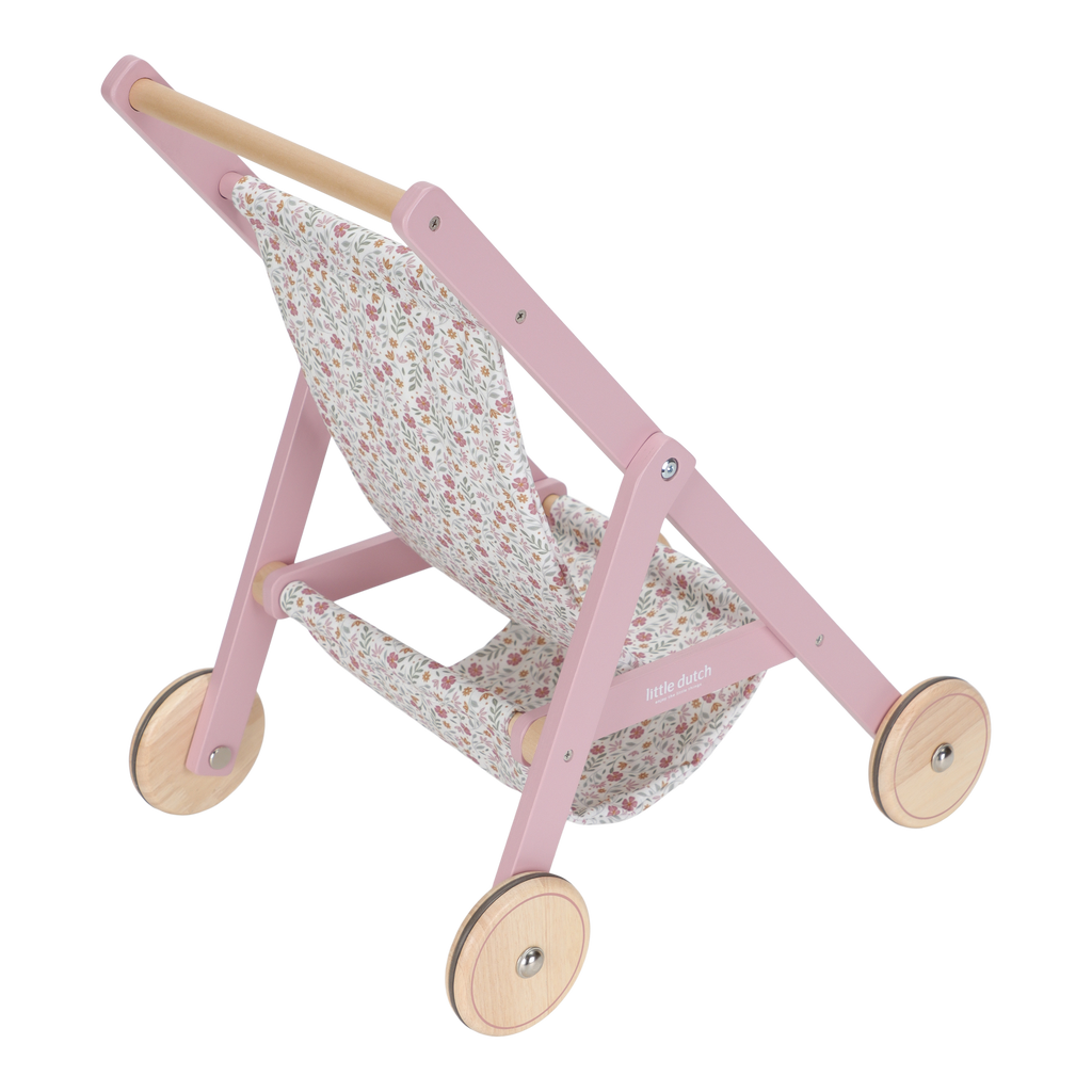 Wooden Doll Stroller