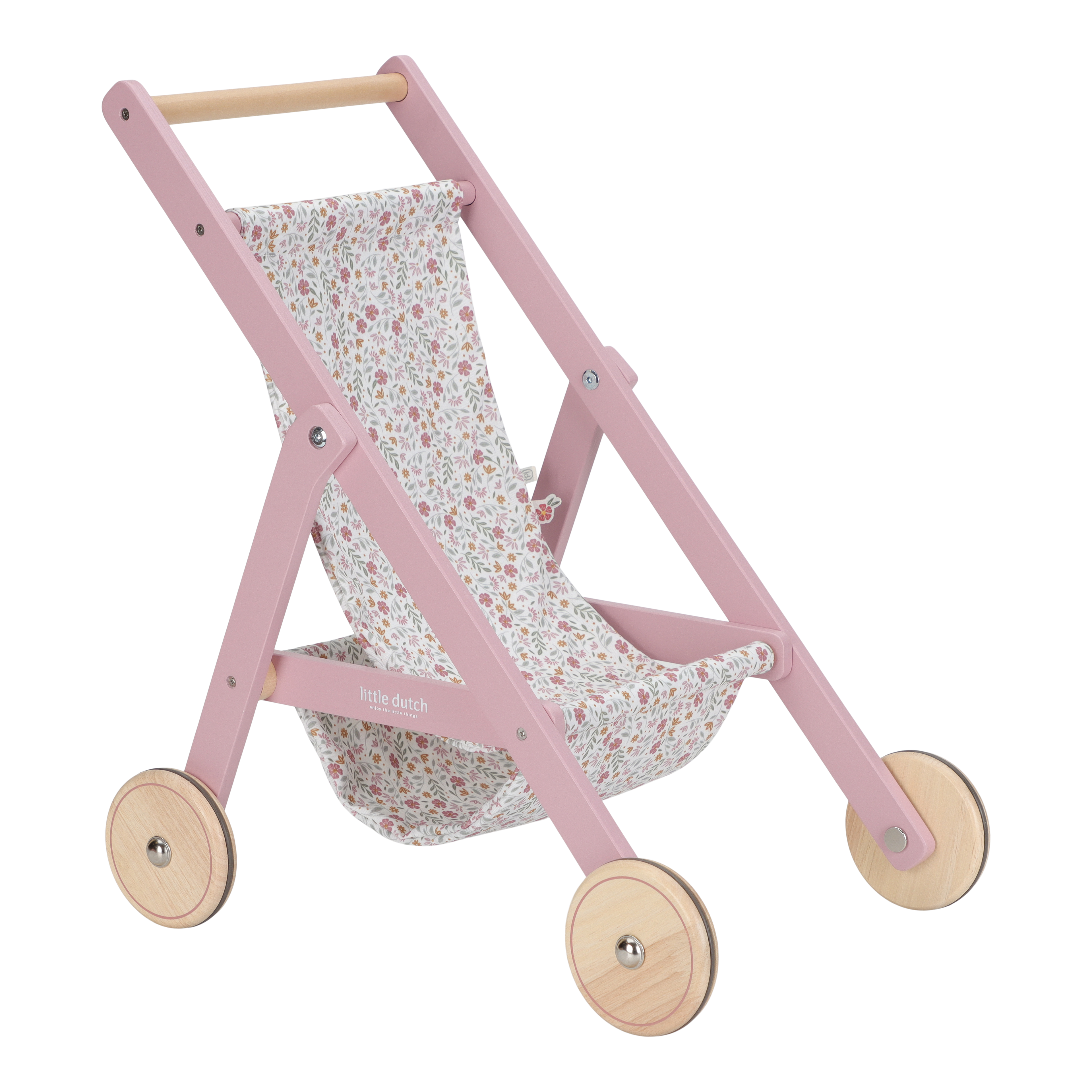 Wooden Doll Stroller