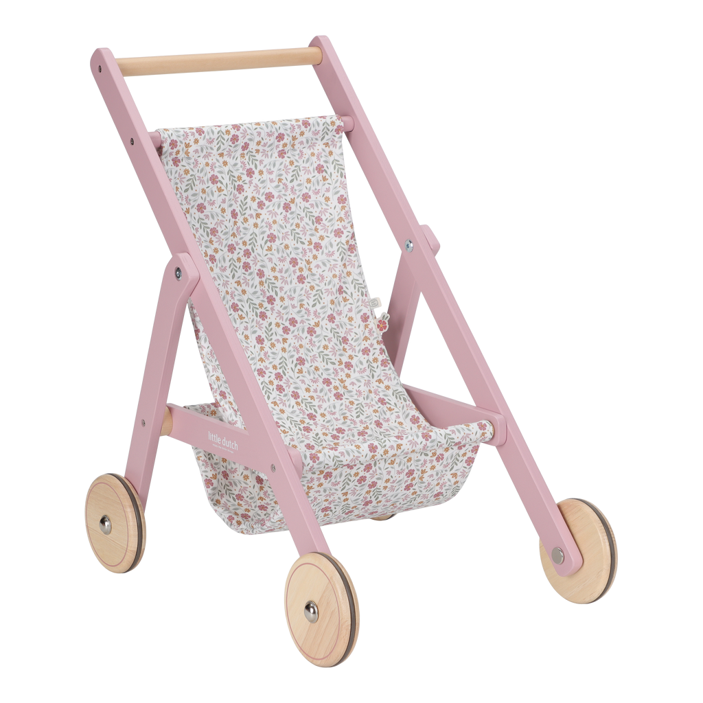 Wooden Doll Stroller