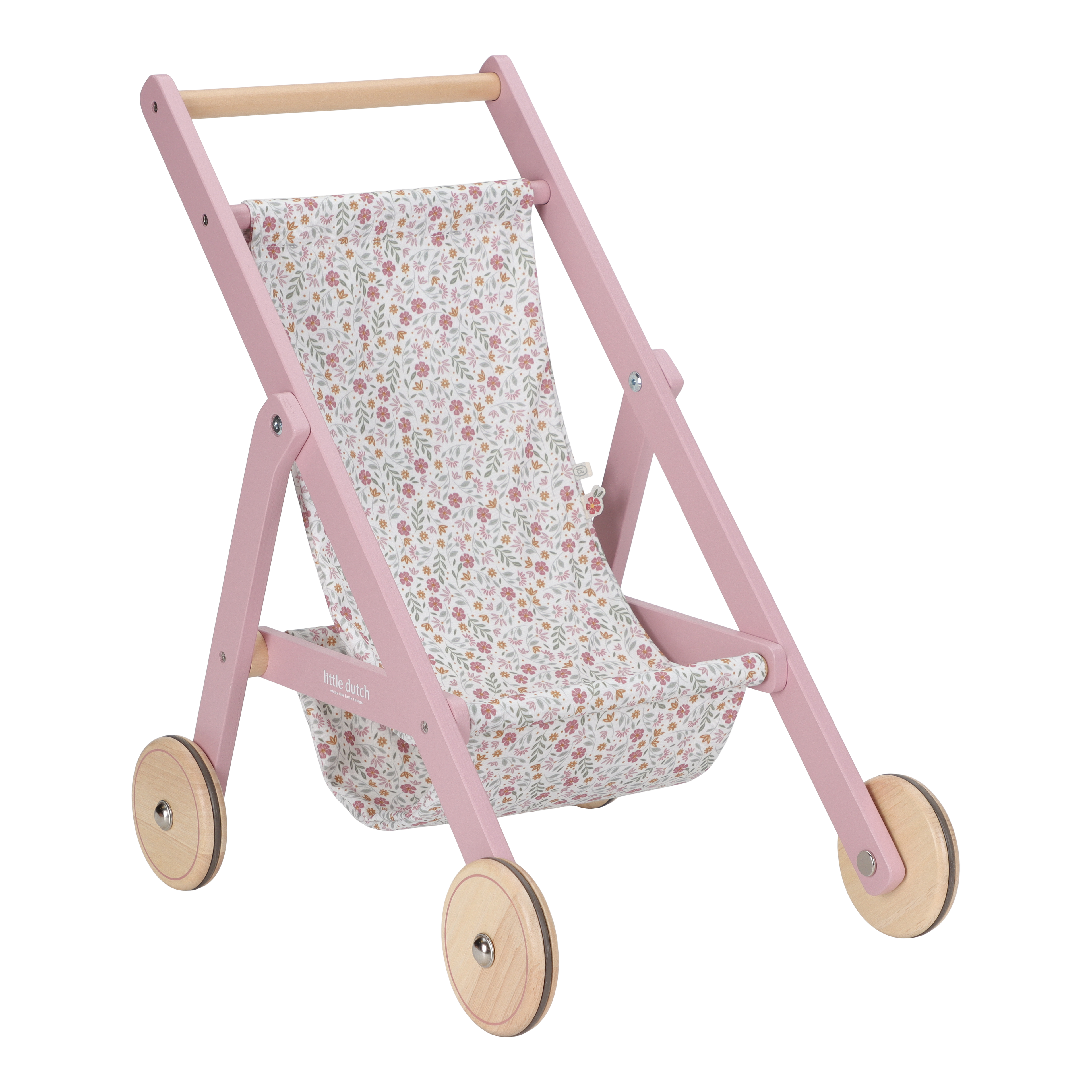 Wooden Doll Stroller